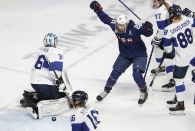 USA women's hockey Finland Olympics semifinals