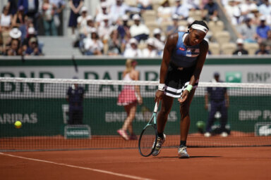 American Coco Gauff at the French Open
