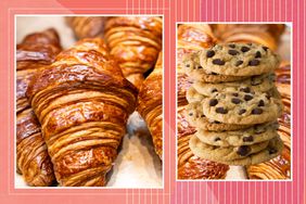 Croissant and cookies