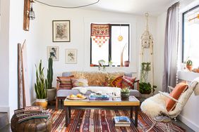 Bohemian style southwestern living room