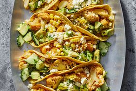 Cauliflower-Corn Tacos with Pico Verde