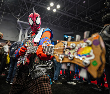 Punk rock Spider-man at New York Comic Con