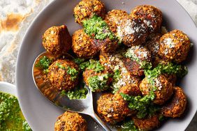 Eggplant "Meat" Balls with Chimichurri