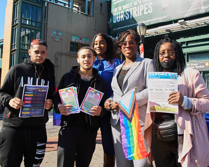Bronx Borough President Vanessa Gibson joined advocates to mark National Coming Out Day on, Oct. 10.