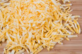 pile of shredded cheese