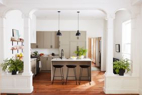 Kitchen with decorative casing