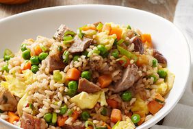 Quick Pork-and-Vegetable Fried Brown Rice