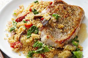 Greek Seasoned Pork with Lemon Couscous