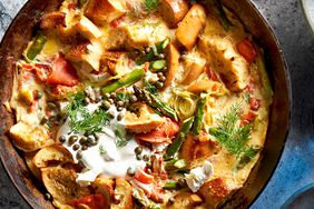 Bagel & Lox Skillet Strata