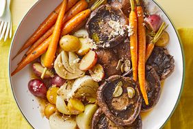 roasted portobello mushrooms with vegetables