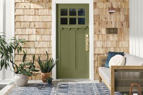 green front door paint color