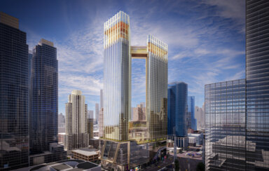 Proposed Far West Side casino complex rendering