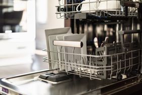 open and clean dishwasher