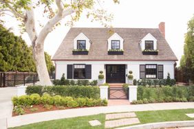 White and black home exterior